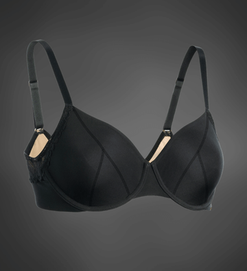 Ava Everyday Bra Black B-GG Cup
