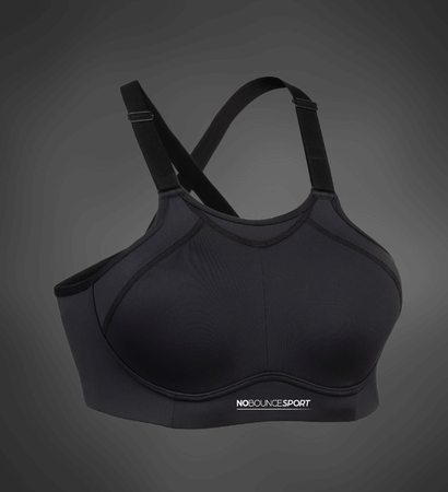 No Bounce Black Sports Bra